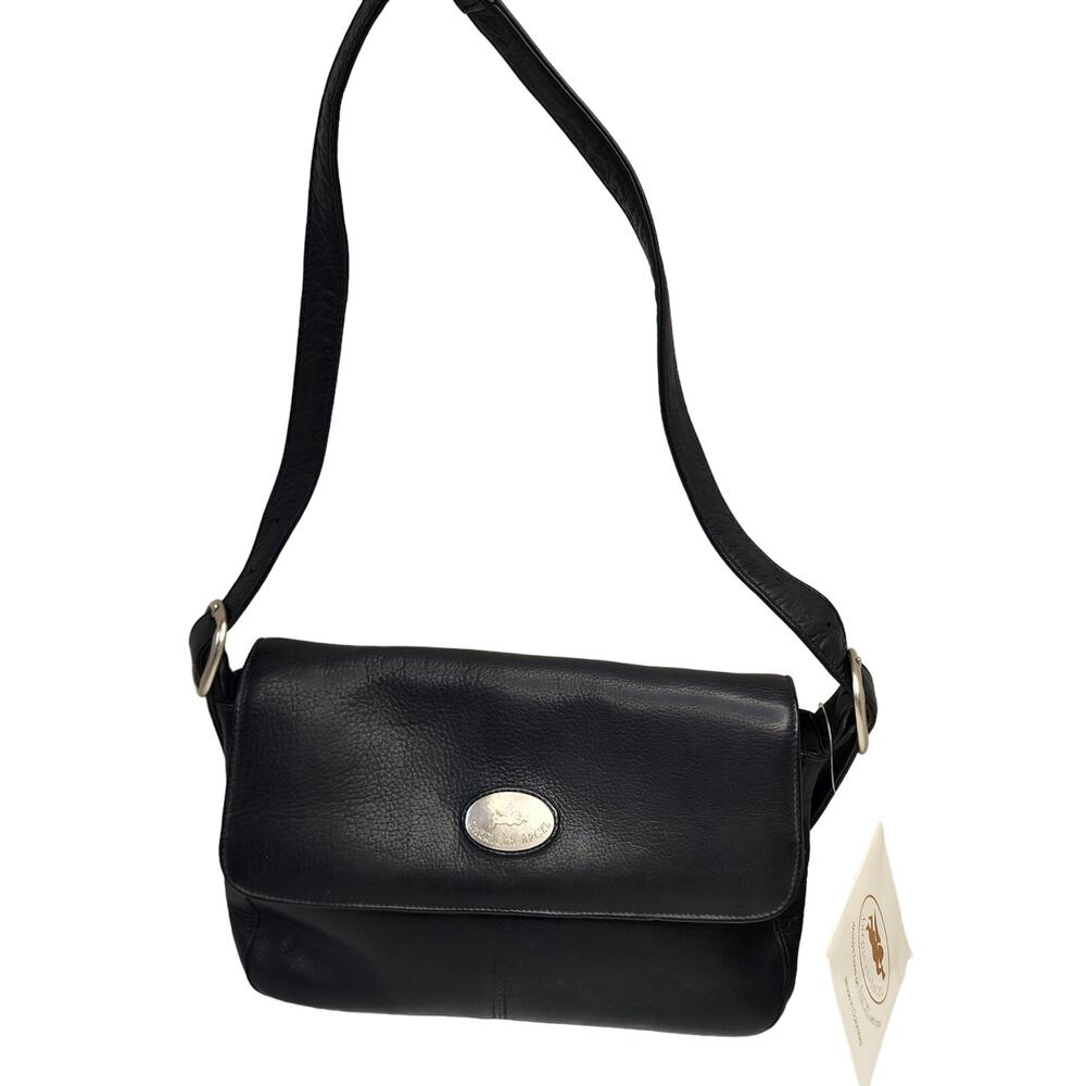 Vintage American Angel Black Leather Handbag NWT